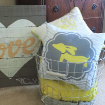 Dachshund Themed Nursery Yellow Gender Neutral