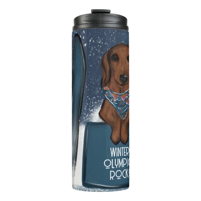 DACHSHUND  THERMAL TUMBLER (Front)