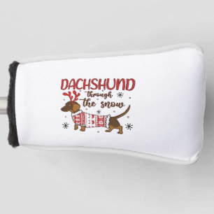 Dachshund Through The Snow Christmas Dog Lover Golf Head Cover