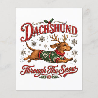 Dachshund Through the Snow Flyer