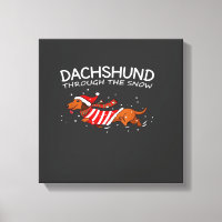Dachshund Through The Snow Funny Dog Christmas Cla
