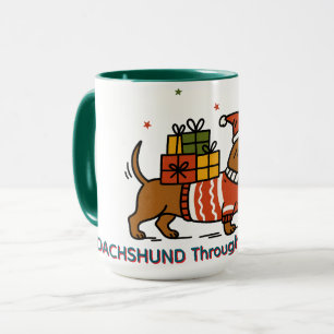 Dachshund Through The Snow  Mug