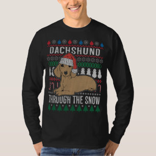 Dachshund Through The Snow Ugly Christmas Sweater