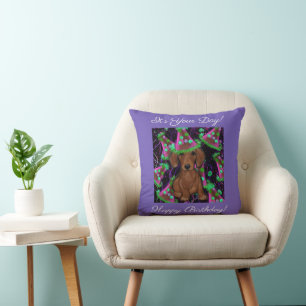 Dachshund Throw Pillow