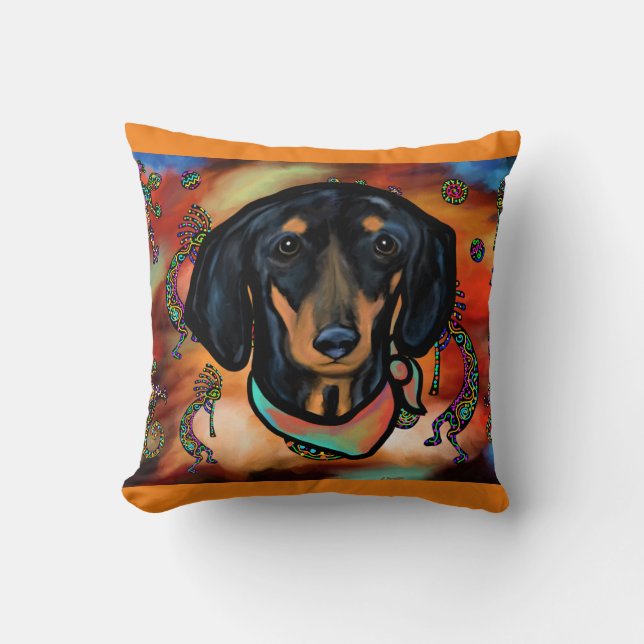 DACHSHUND THROW PILLOW (Front)