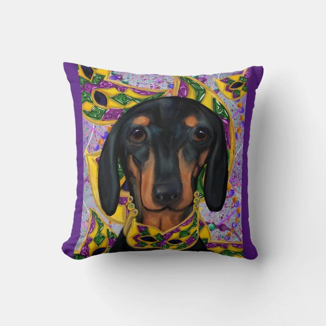 Dachshund         throw pillow (Front)