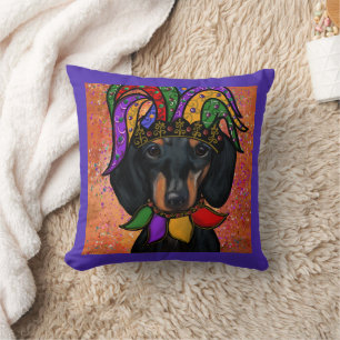 DACHSHUND            THROW PILLOW