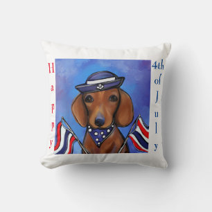 Dachshund Throw Pillow