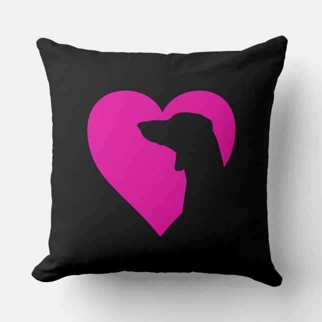 Dachshund     throw pillow (Front)