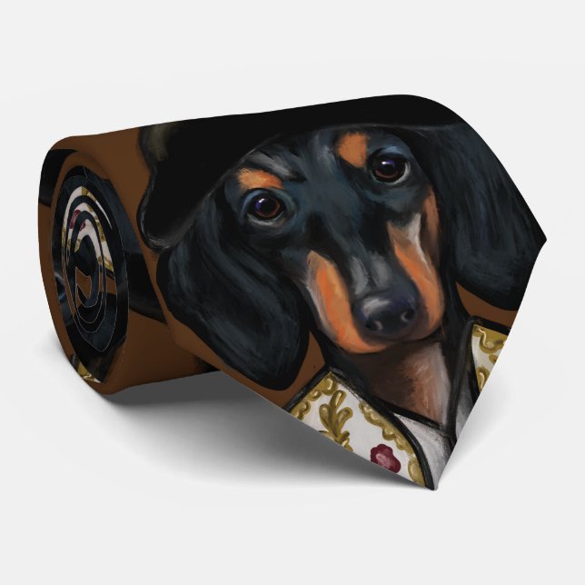 DACHSHUND         TIE (Rolled)