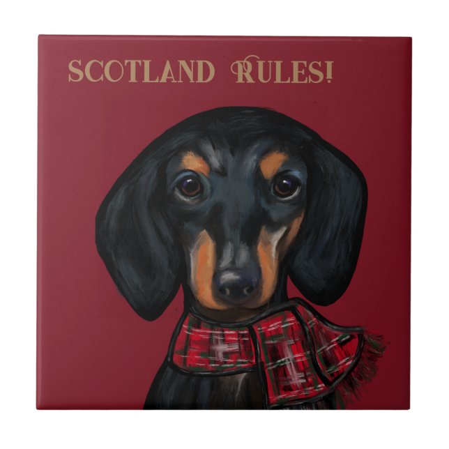 DACHSHUND      TILE (Front)