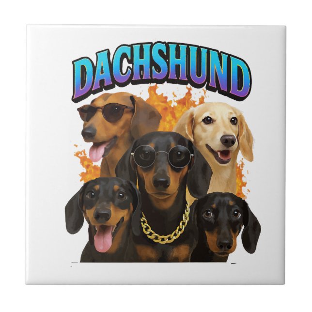 Dachshund Tile (Front)