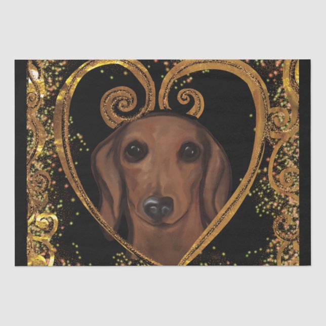 DACHSHUND   TISSUE PAPER (Front)