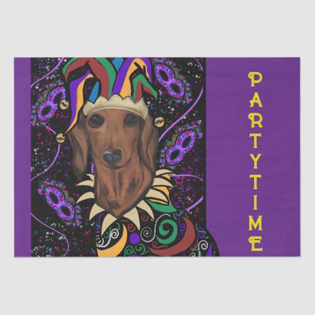 Dachshund        tissue paper (Front)