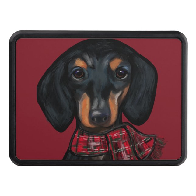 DACHSHUND      TRAILER HITCH COVER (Front)