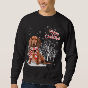 Dachshund Tree Merry Christmas Dachshund Xmas For  Sweatshirt