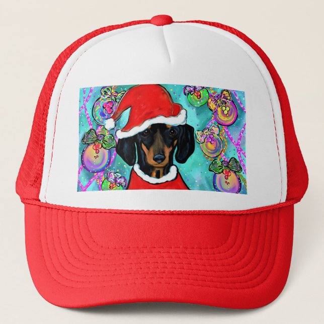 DACHSHUND TRUCKER HAT (Front)