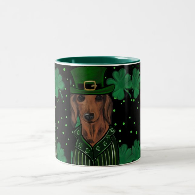 DACHSHUND            Two-Tone COFFEE MUG (Center)
