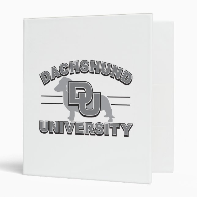Dachshund University Binder (Front/Inside)