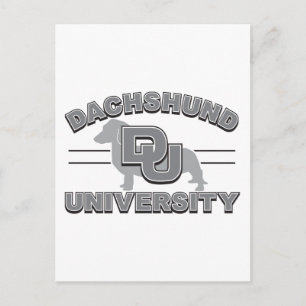 Dachshund University Postcard