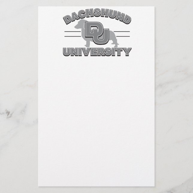 Dachshund University Stationery (Front)