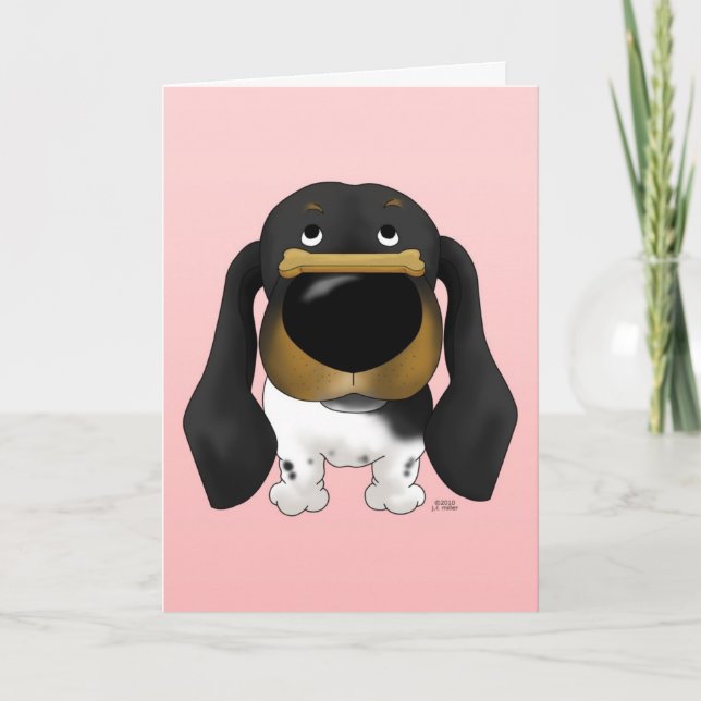 Dachshund Valentine Card (Front)