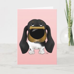 Dachshund Valentine Card