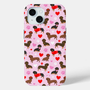 Dachshund Valentine iPhone 15 Case