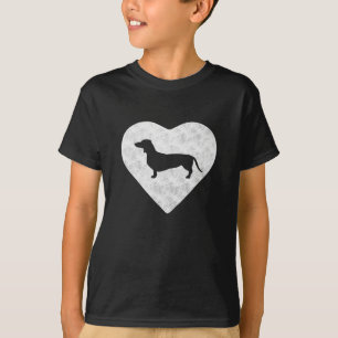 Dachshund Valentines Day  Heart Vintage T-Shirt