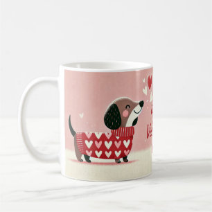 Dachshund Valentine's Day Love Mug