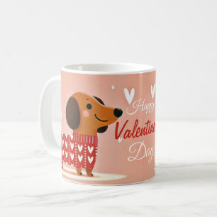 Dachshund Valentine's Day Mug