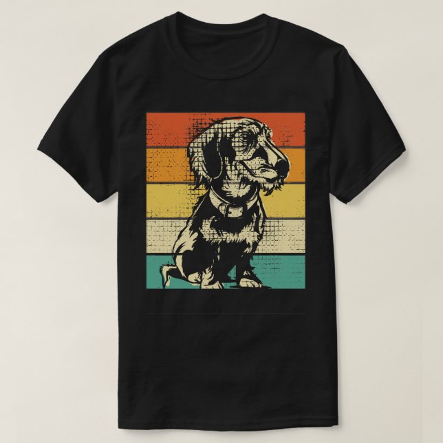 Dachshund Vintage 1 T-Shirt (Design Front)