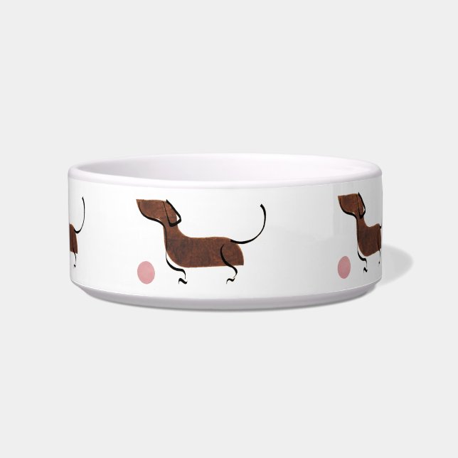 dachshund w/ ball (teckel met bal) bowl (Front)