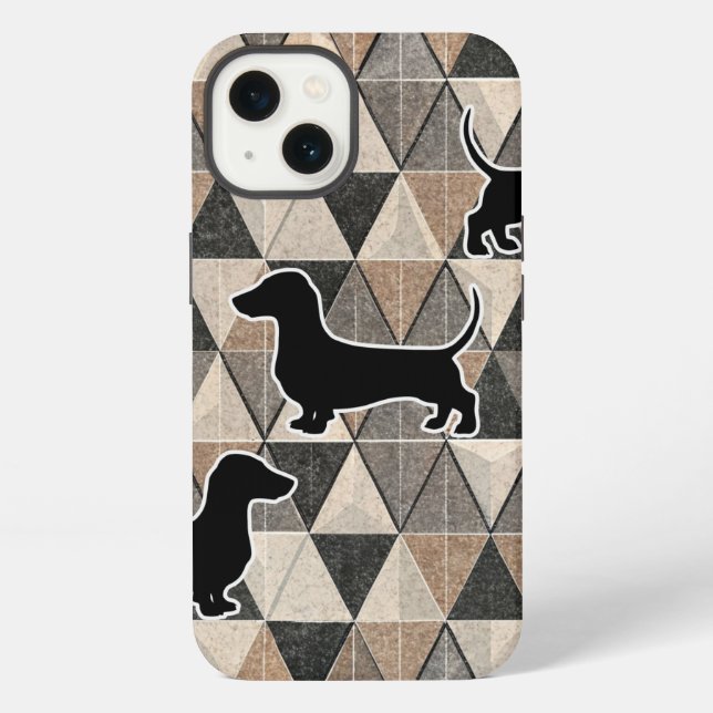 Dachshund Walking iPhone Case (Back)