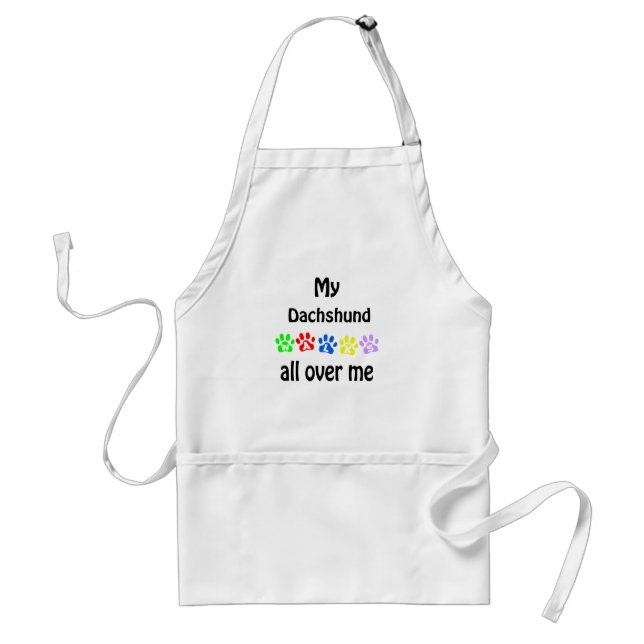 Dachshund Walks Design Standard Apron (Front)