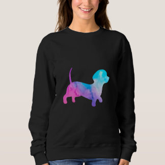 Dachshund Water Colour Love Dog Paint Splat 1 Sweatshirt