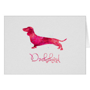 Dachshund - Watercolor Design
