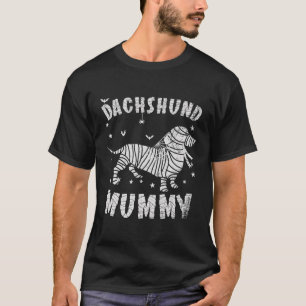 Dachshund Weenie Sausage Mummy - Halloween T-Shirt