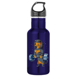 Dachshund Weightlifting Fitness Gym 532 Ml Water Bottle