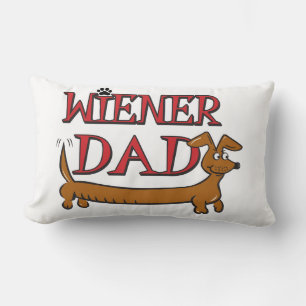 Dachshund Weiner Dad Lumbar Pillow