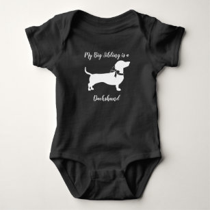 Dachshund Weiner Dog Baby Shower Gender Neutral Baby Bodysuit