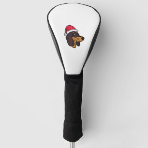 Dachshund Weiner Dog Santa Christmas  Golf Head Cover