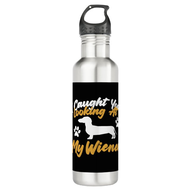 Dachshund Wiener Dog 710 Ml Water Bottle (Front)