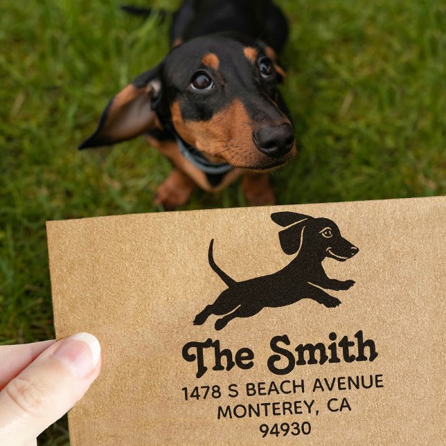 Dachshund Wiener Dog Owner Return Self-inking Stamp (Creator Uploaded)
