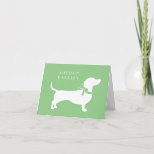 Dachshund Wiener Dog Puppy Note Card