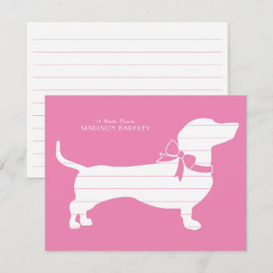 Dachshund Wiener Dog Puppy Thank You Card