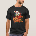 Dachshund Wiener Dog Reindeer Santa Claus Christma T-Shirt<br><div class="desc">Dachshund Wiener Dog Reindeer Santa Claus Christmas</div>