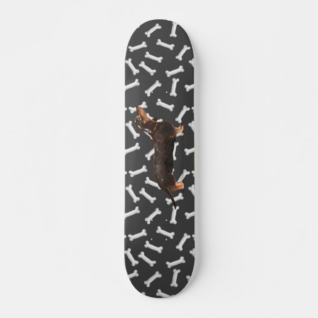 Dachshund wiener dog skateboard (Front)
