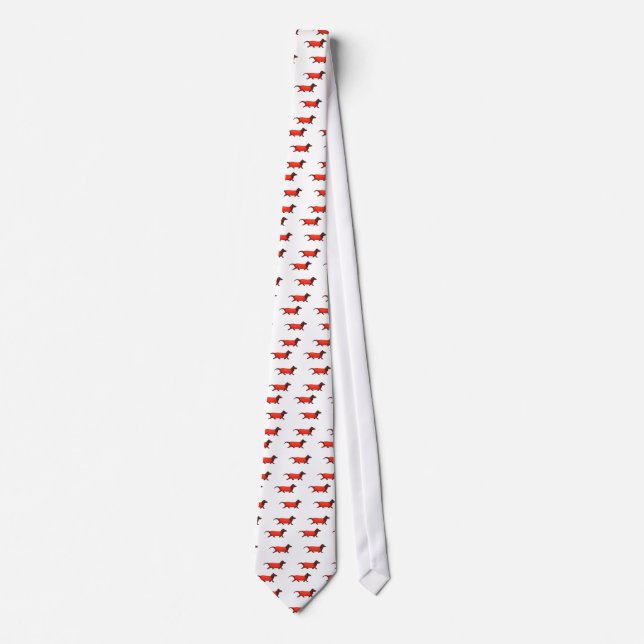 Dachshund  Wienie Dog Novelty Neck Tie (Front)