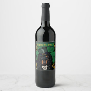 DACHSHUND            WINE LABEL